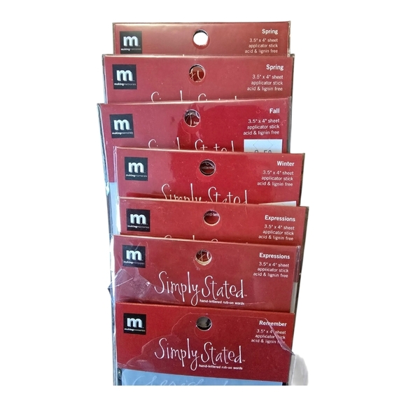 Making Memories Simply Stated And American Crafts Mini Marks Scrapbook Transfers - Picture 13 of 16